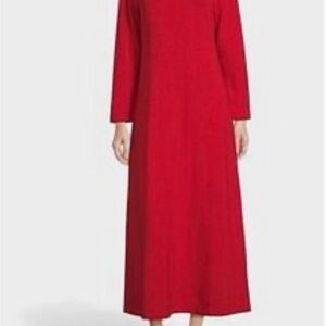 bryn Walker Vibrant Red Long Sleeve Dress